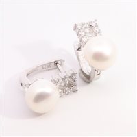 Orecchini Domar Gioielli Donna Orecchini perle argento 925 in Argento Cubic Zirconia EPB119240